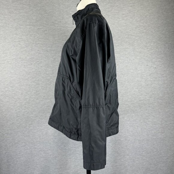 Nike Womens Black Half Zip Windbreaker Jacket High Neck Lined Long Sleeve Medium - Picture 16 of 16